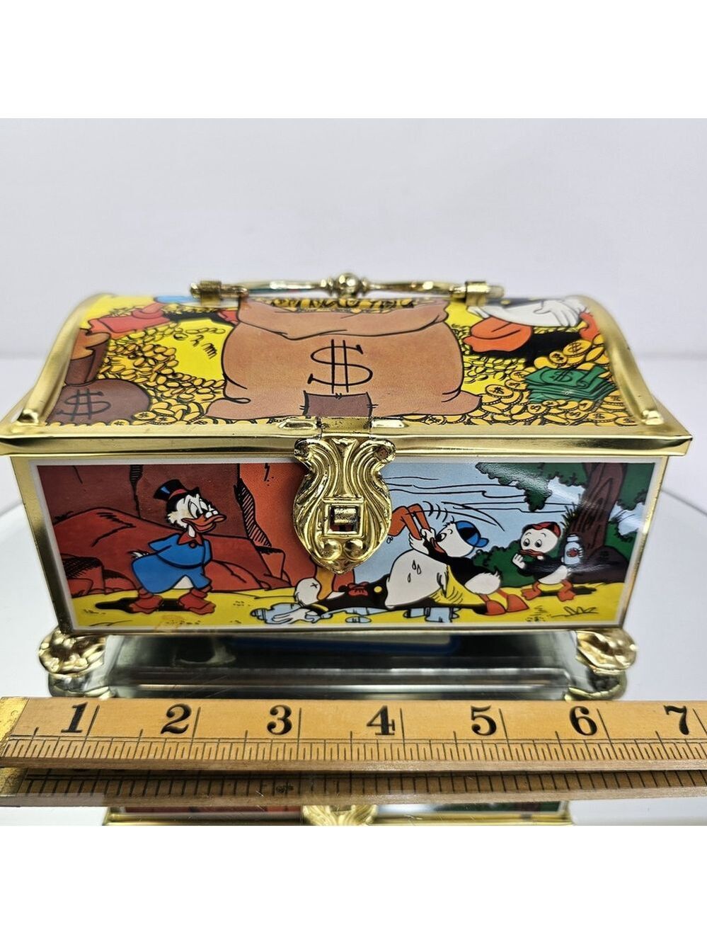 Disney Scholtens Candy Tin Coin Bank Toffee Box (No Candy) Donald Duck Germany